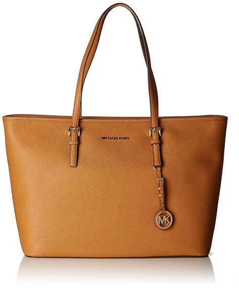 michael kors jet set small travel tote luggage|michael kors saffiano leather tote.